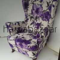 Fotel Uszak  w kwiaty 