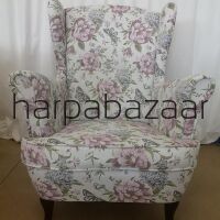 Fotel Uszak w hiszpańskiej tkaninie
