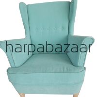 Fotel Uszak kolor Lazurowy
