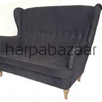 Sofa Uszak tkanina grafitowa